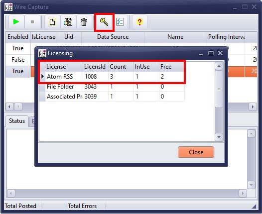 Wire Capture Licensing